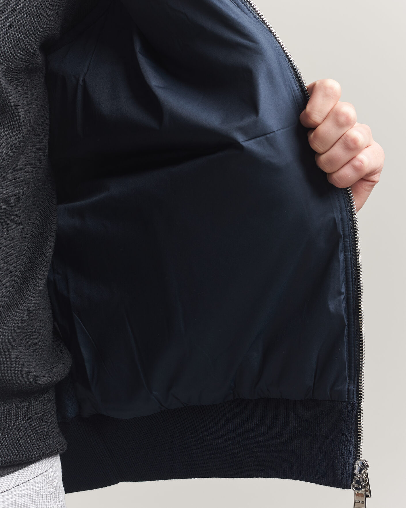 Hombres | Chalecos | BOSS BLACK | Urwin Cotton/Wool Vest Dark Blue