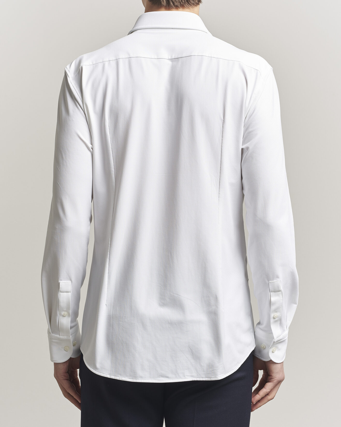 Hombres | Camisas | BOSS BLACK | Hank Structured Jersey Shirt White