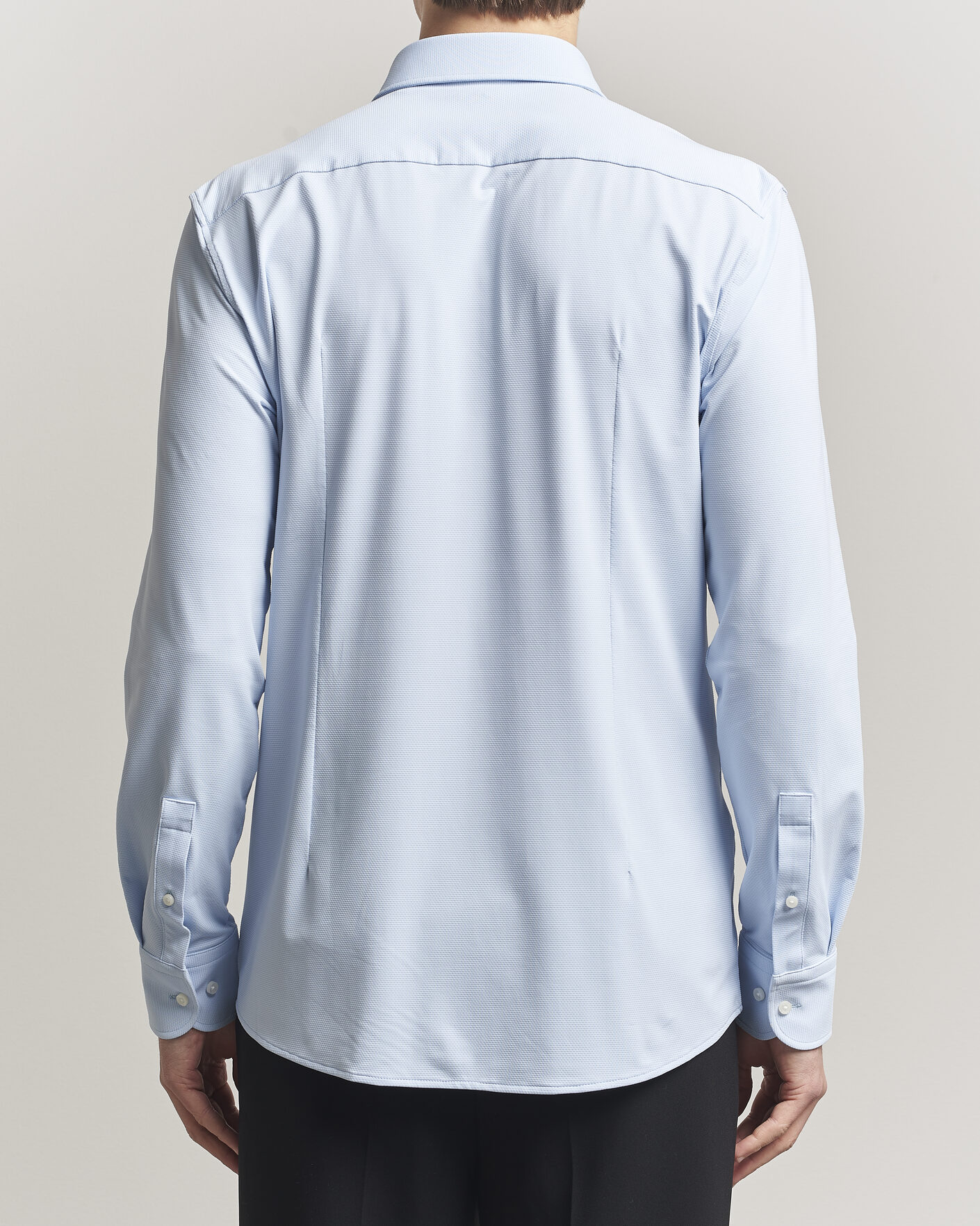 Hombres | Camisas | BOSS BLACK | Hank Structured Jersey Shirt Light Blue