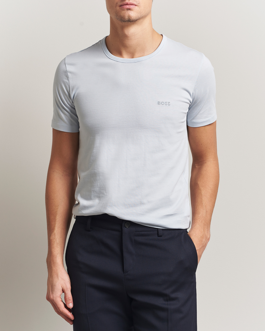 Hombres | Camisetas | BOSS BLACK | 3-Pack Crew Neck T-Shirt Green/Blue/Navy