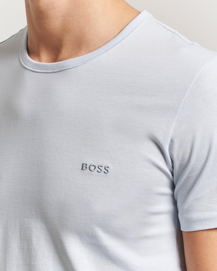 Hombres | Camisetas | BOSS BLACK | 3-Pack Crew Neck T-Shirt Green/Blue/Navy