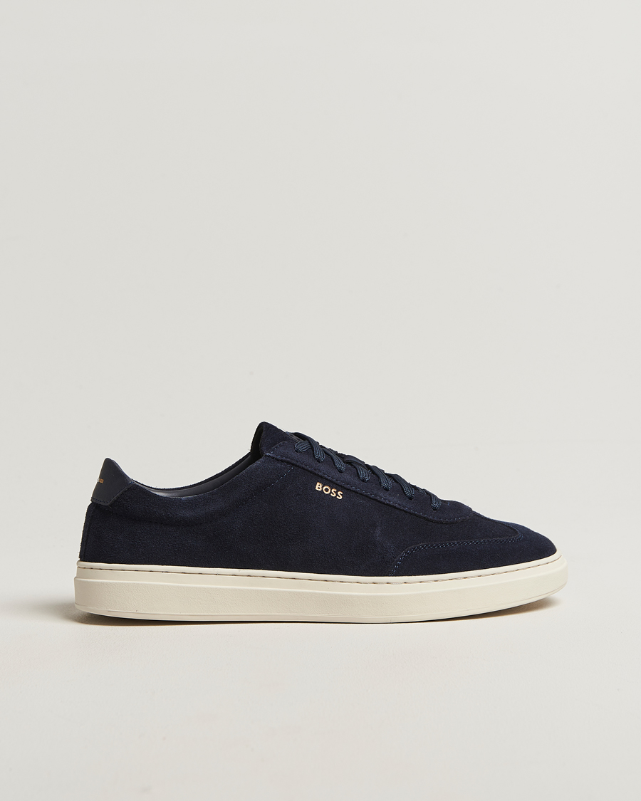 Hombres | Zapatillas | BOSS BLACK | Kieran Suede Sneaker Dark Blue