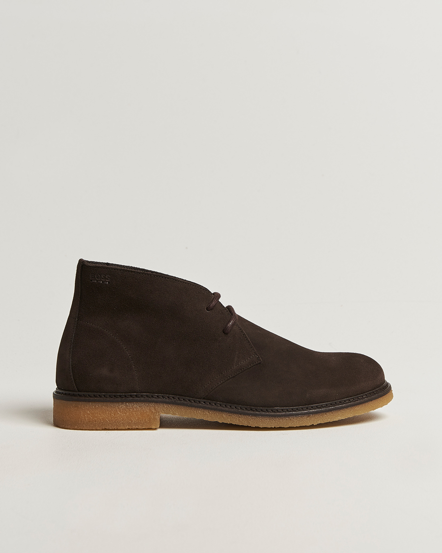 Hombres | Botas | BOSS BLACK | Kope Suede Desert Boots Dark Brown