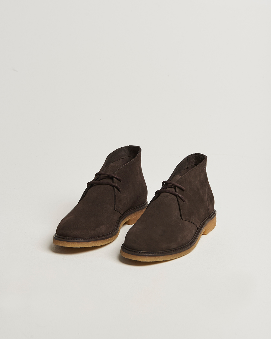 Hombres | Botas | BOSS BLACK | Kope Suede Desert Boots Dark Brown