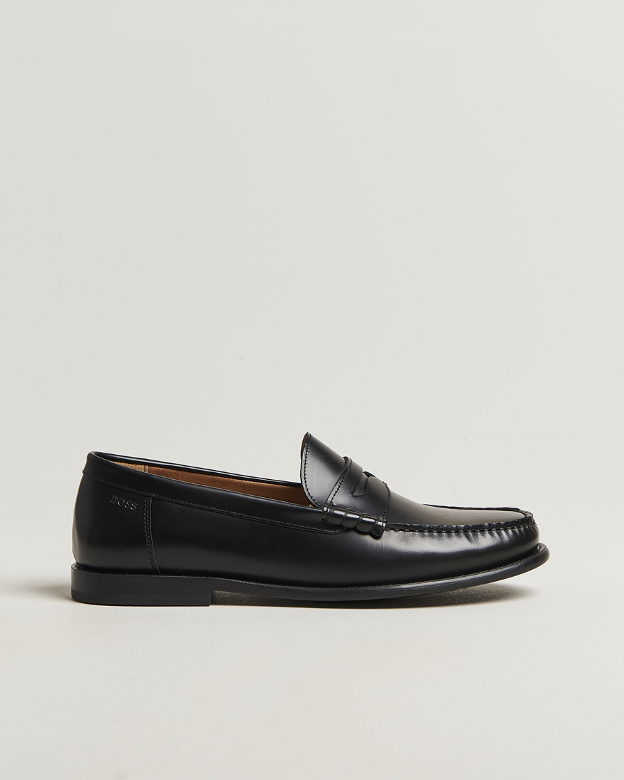 Hombres | Mocasines | BOSS BLACK | Tevan Leather Moccasin Black