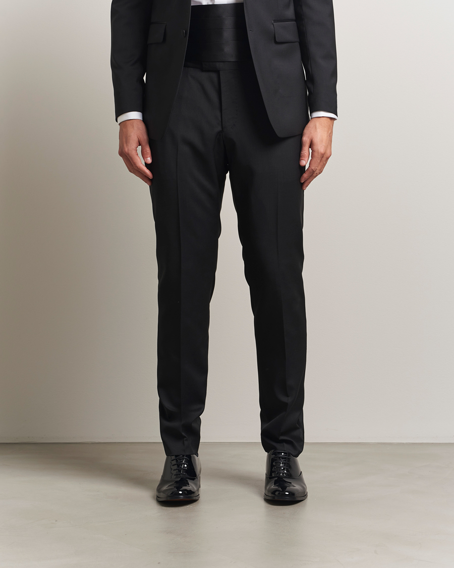 Hombres | Pantalones | Tiger of Sweden | Tenuta Tuxedo Trousers Black