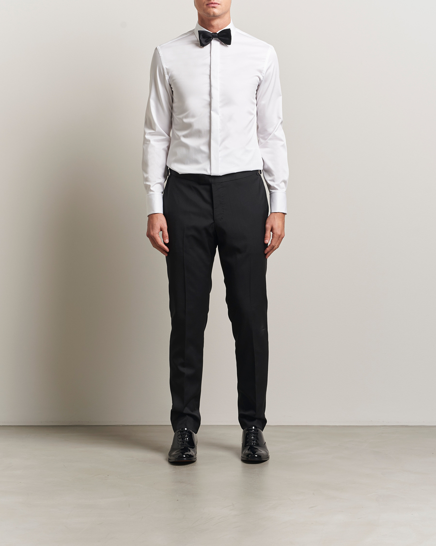 Hombres | Camisas | Tiger of Sweden | Adley Tuxedo Shirt Pure White