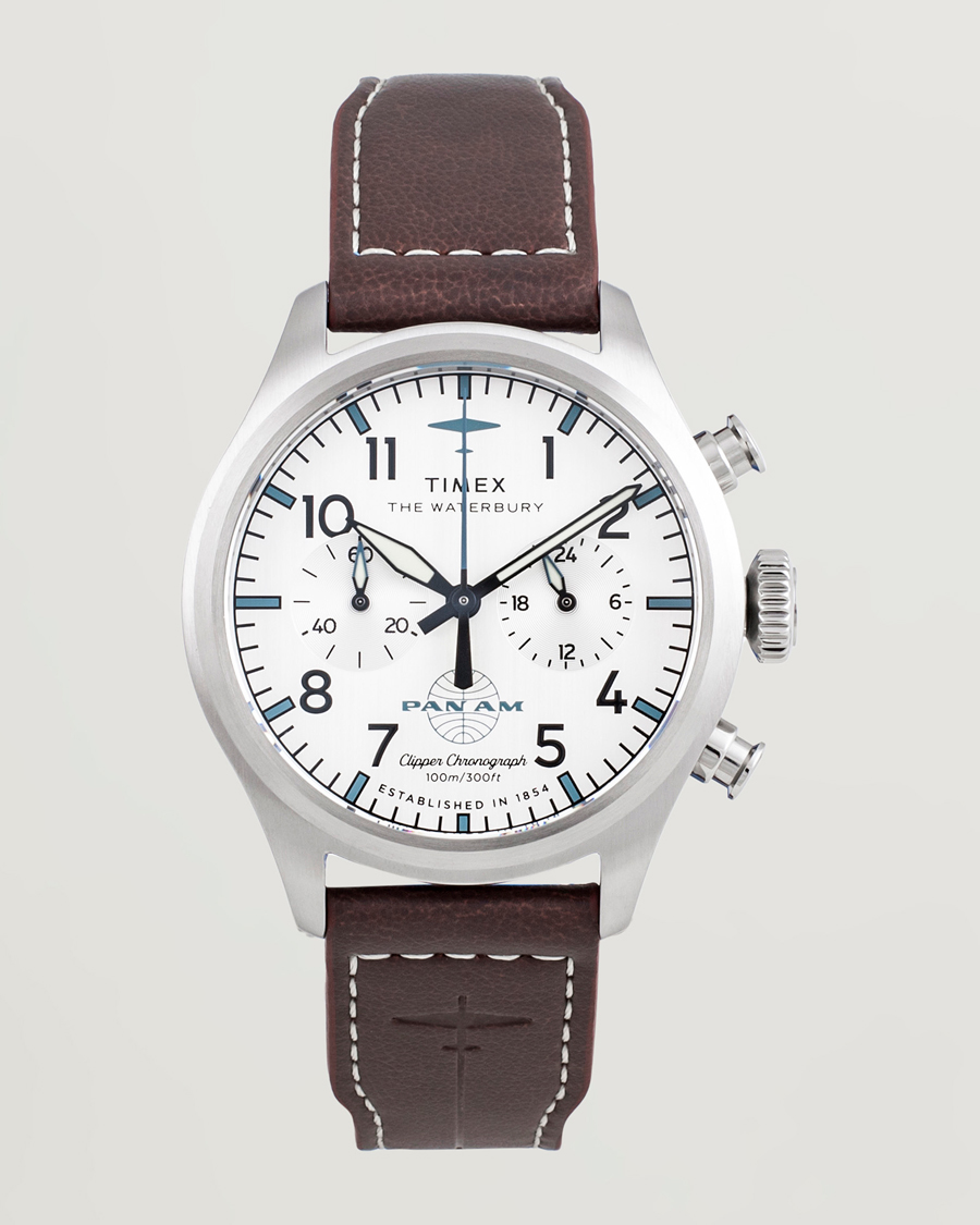 Hombres | Timex Waterbury Ace Pan Chronograph 41mm Silver Dial | Timex | Waterbury Ace Pan Chronograph 41mm Silver Dial