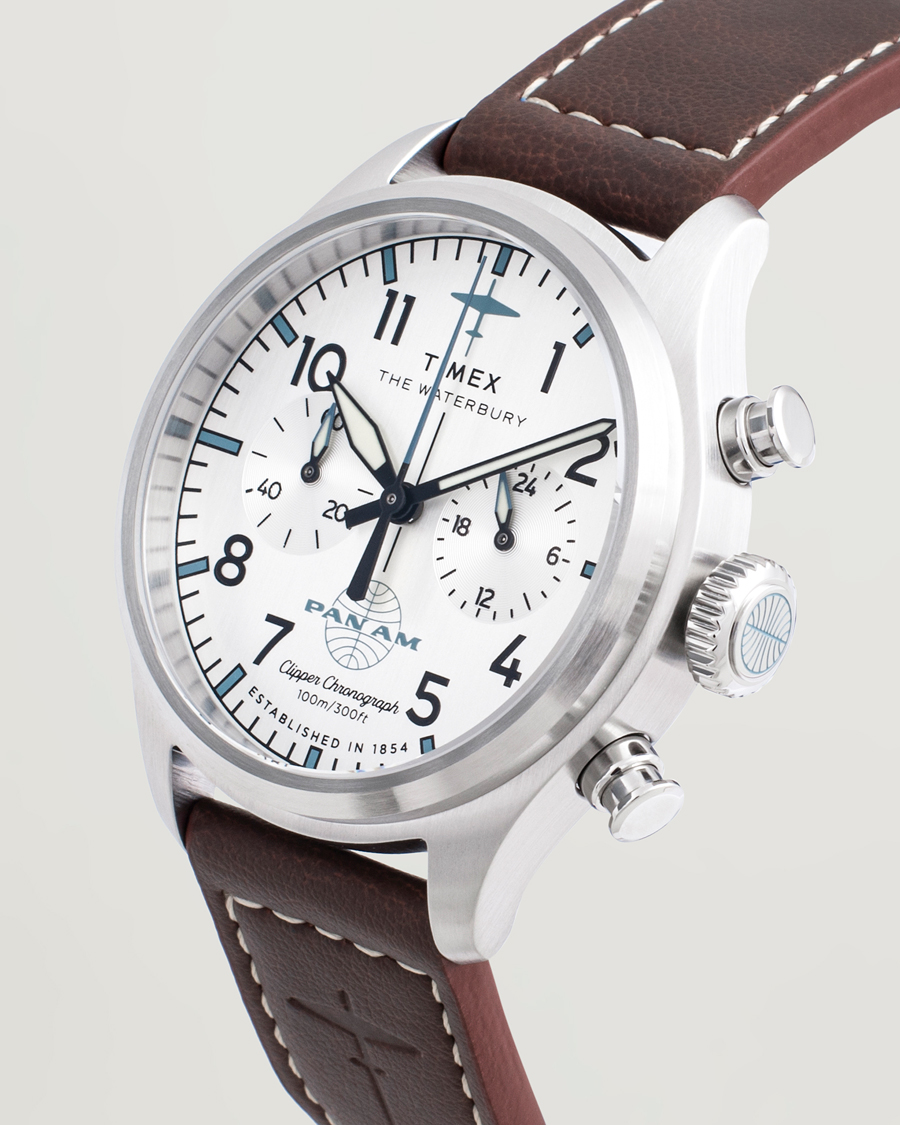 Hombres | Timex Waterbury Ace Pan Chronograph 41mm Silver Dial | Timex | Waterbury Ace Pan Chronograph 41mm Silver Dial