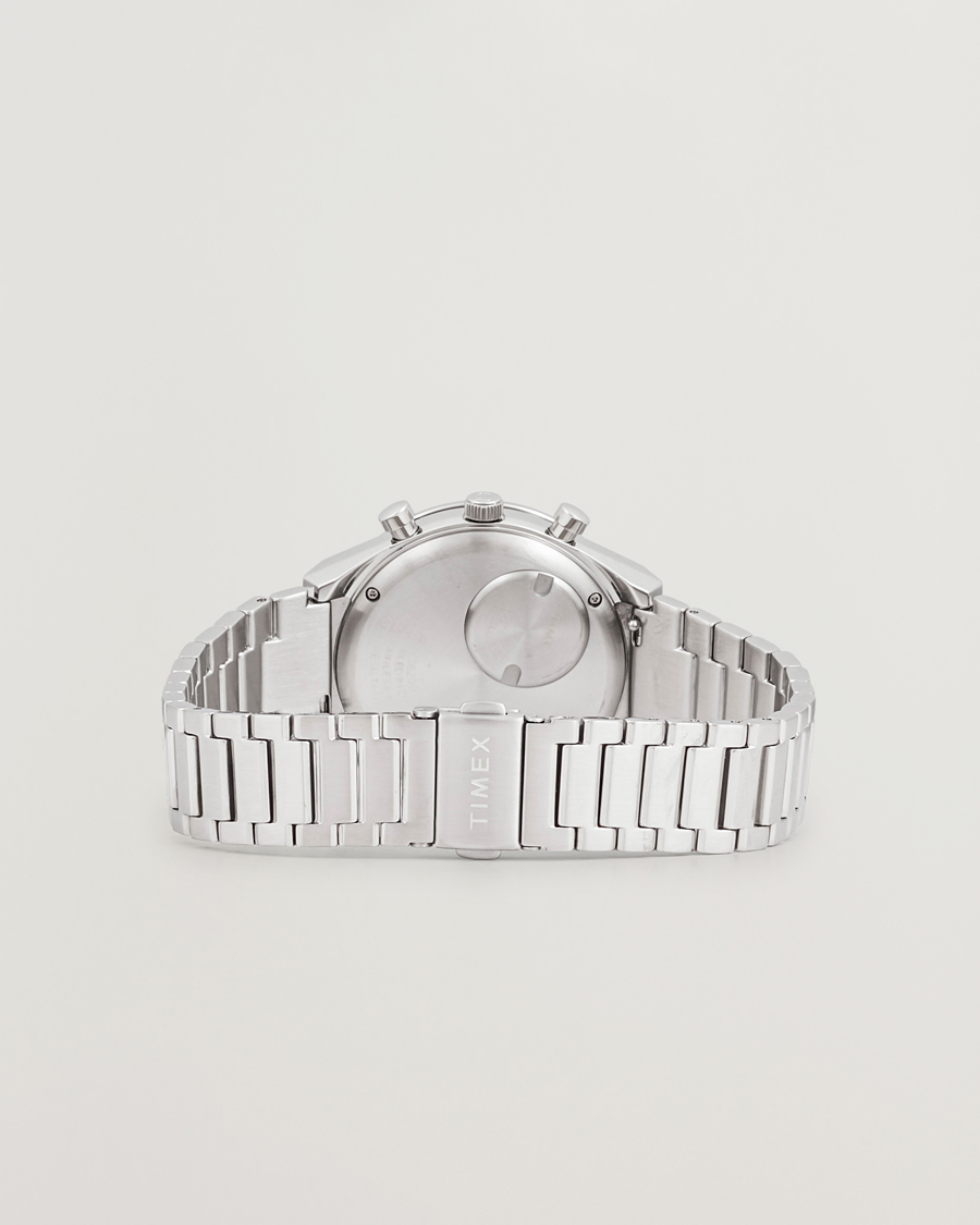 Hombres | Timex Q Chronograph Tonal Sub Dials 40mm White Dial | Timex | Q Chronograph Tonal Sub Dials 40mm White Dial