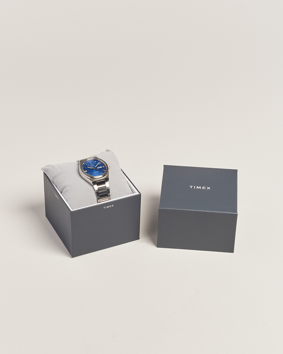 Hombres | Timex Q Continental Day/Date 38mm Blue Dial | Timex | Q Continental Day/Date 38mm Blue Dial