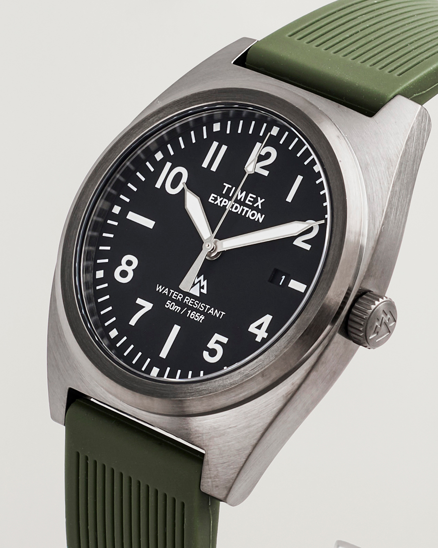 Hombres | Timex Expedition Capstone Silicone Strap 39mm Black Dial | Timex | Expedition Capstone Silicone Strap 39mm Black Dial