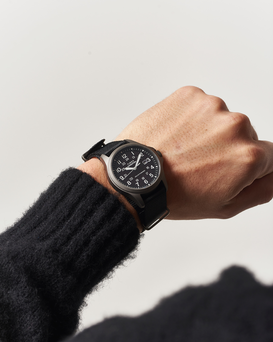 Hombres | Timex Expedition Field Post Solar rPET Strap 36mm Black Dial | Timex | Expedition Field Post Solar rPET Strap 36mm Black Dial