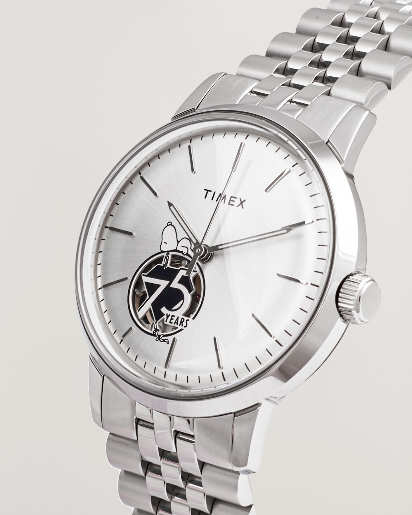 Hombres | Timex Timex X Peanuts Snoopy Marlin Automatic 40mm Silver | Timex | X Peanuts Snoopy Marlin Automatic 40mm Silver