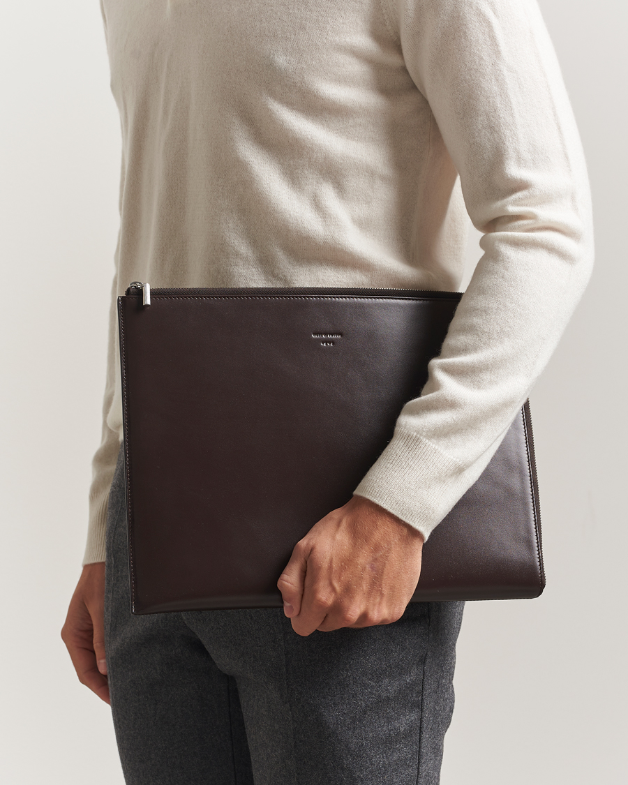 Hombres | Tiger of Sweden Vitama Leather Portfolio Dark Brown | Tiger of Sweden | Vitama Leather Portfolio Dark Brown