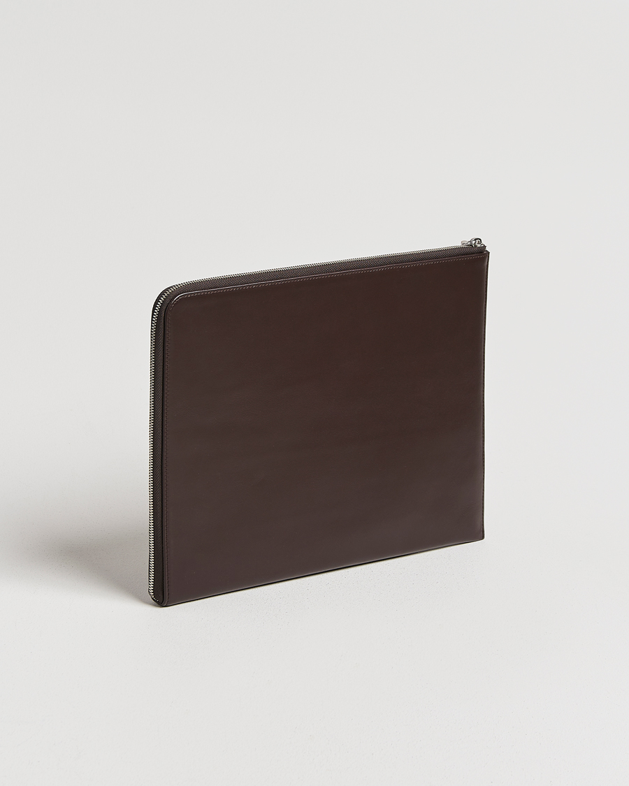Hombres | Tiger of Sweden Vitama Leather Portfolio Dark Brown | Tiger of Sweden | Vitama Leather Portfolio Dark Brown
