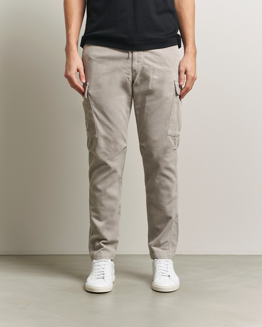 Hombres | Pantalones | Polo Ralph Lauren | Corduroy Cargo Pants Grey Dawn