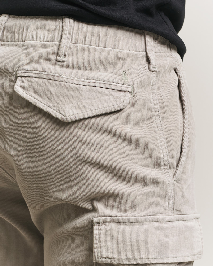 Hombres | Pantalones | Polo Ralph Lauren | Corduroy Cargo Pants Grey Dawn