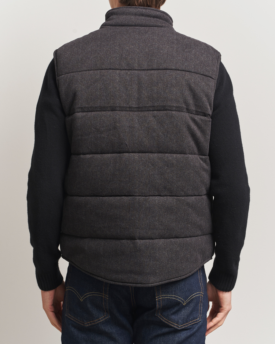 Hombres | Chalecos | Polo Ralph Lauren | Knitted Herringbone Vest Dark Charcoal Heather