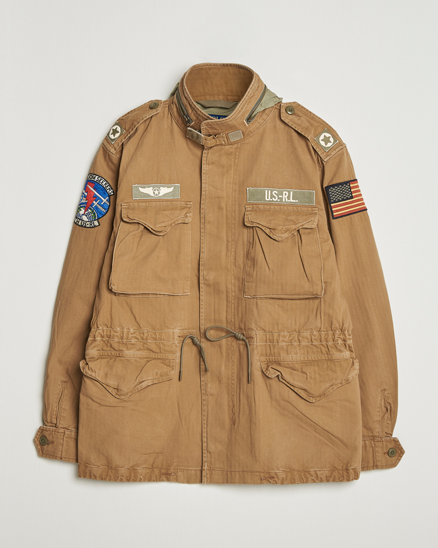 Hombres | Abrigos y chaquetas | Polo Ralph Lauren | Herringbone Field Patch Jacket Sandsurf