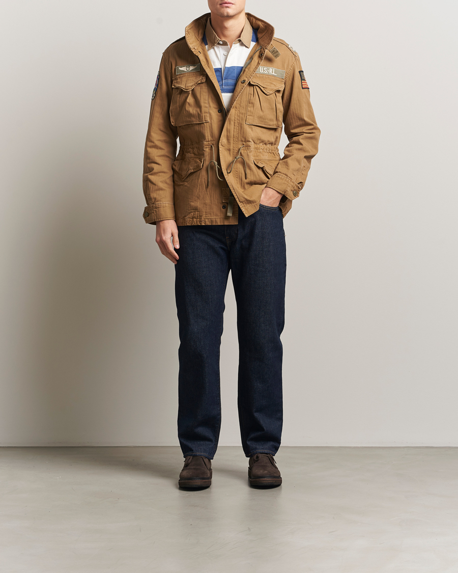 Hombres | Abrigos y chaquetas | Polo Ralph Lauren | Herringbone Field Patch Jacket Sandsurf