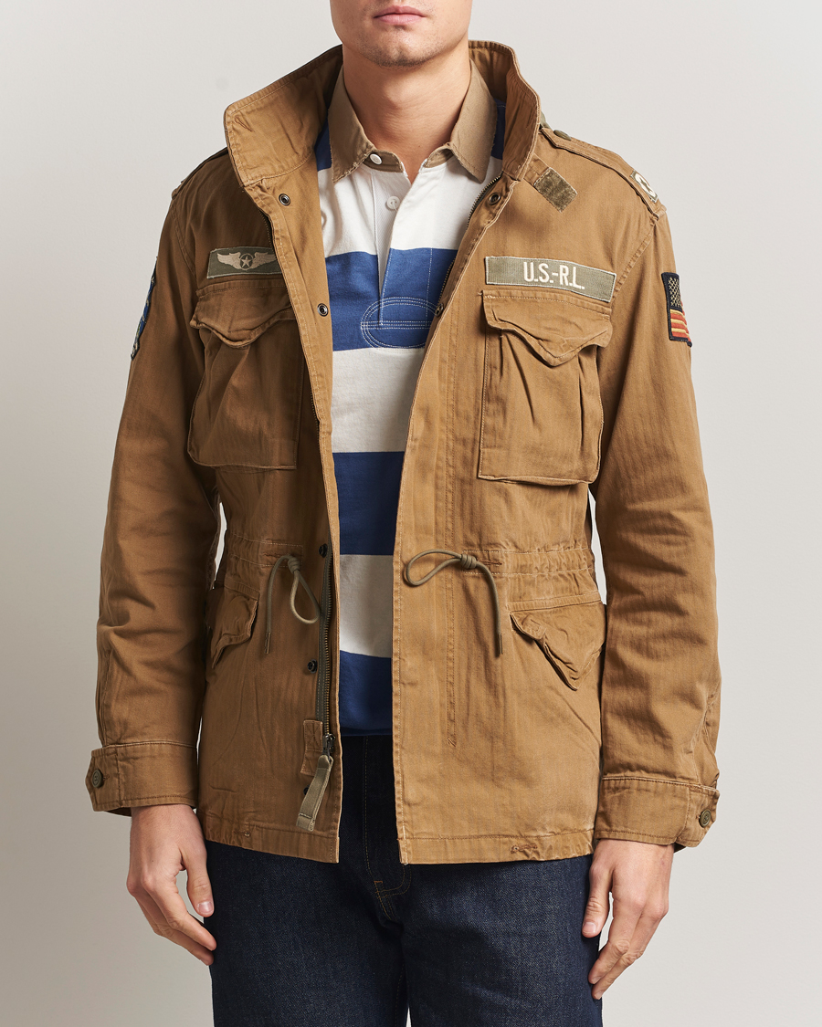 Hombres | Abrigos y chaquetas | Polo Ralph Lauren | Herringbone Field Patch Jacket Sandsurf