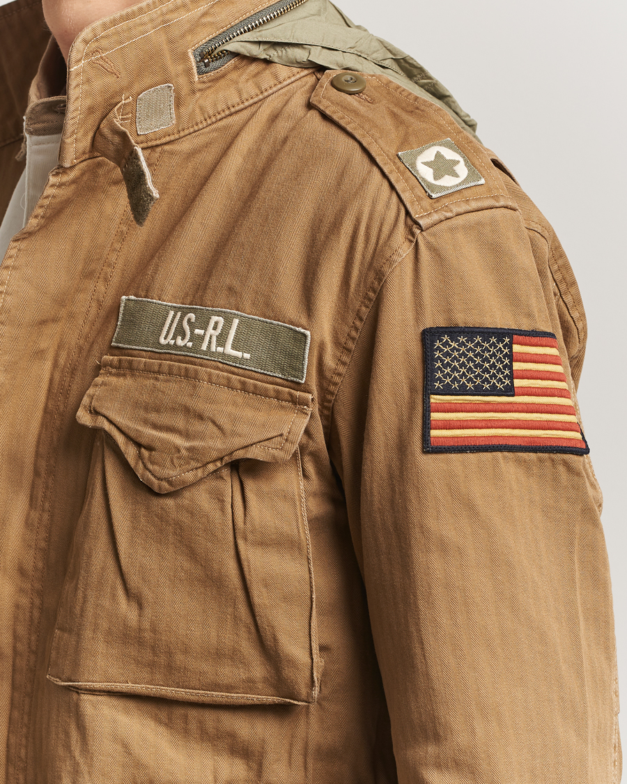 Hombres | Abrigos y chaquetas | Polo Ralph Lauren | Herringbone Field Patch Jacket Sandsurf