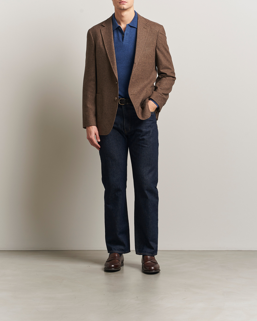Hombres | Blazers | Polo Ralph Lauren | Herringbone Single Breasted Sportcoat Brown/Tan