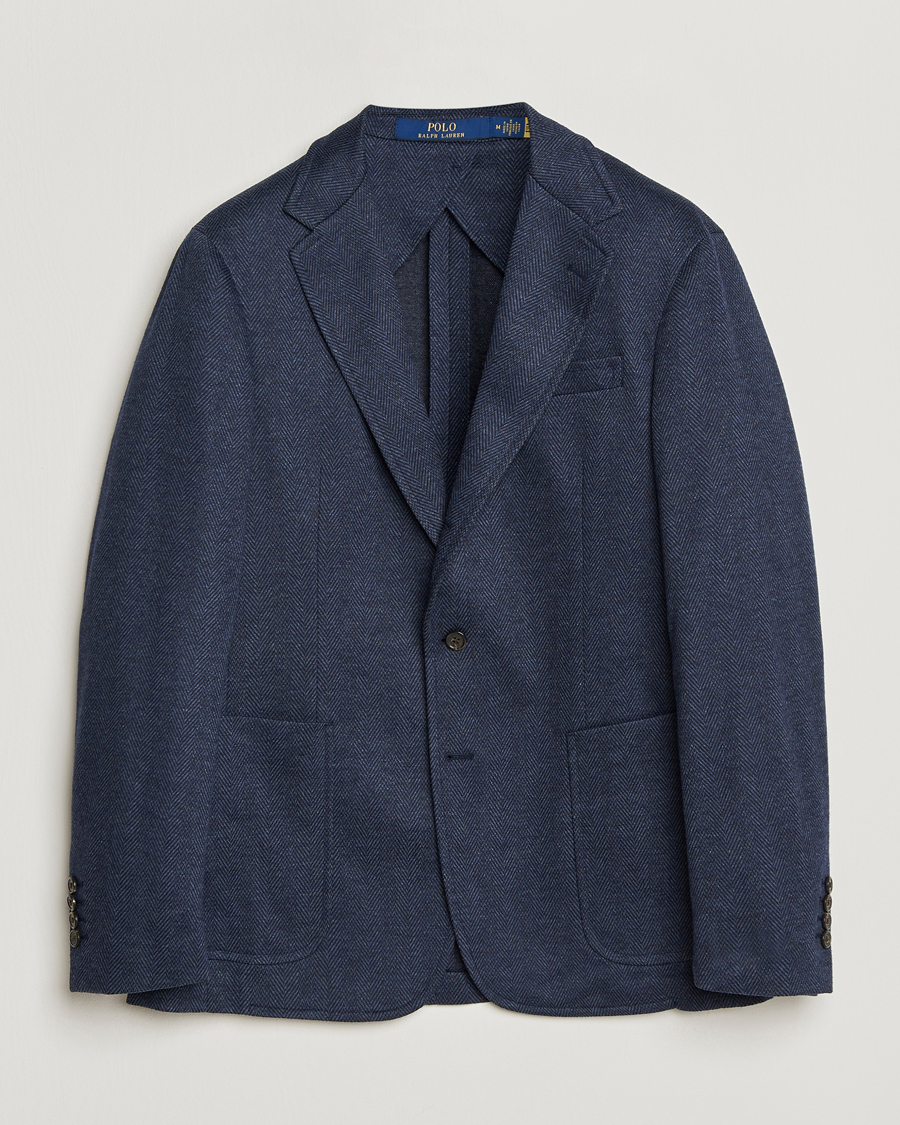 Hombres | Blazers | Polo Ralph Lauren | Herringbone Single Breasted Sportcoat Navy Multi