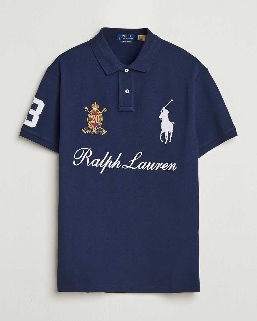 Hombres | Polos | Polo Ralph Lauren | Custom Slim Fit Big Pony Polo Cruise Navy