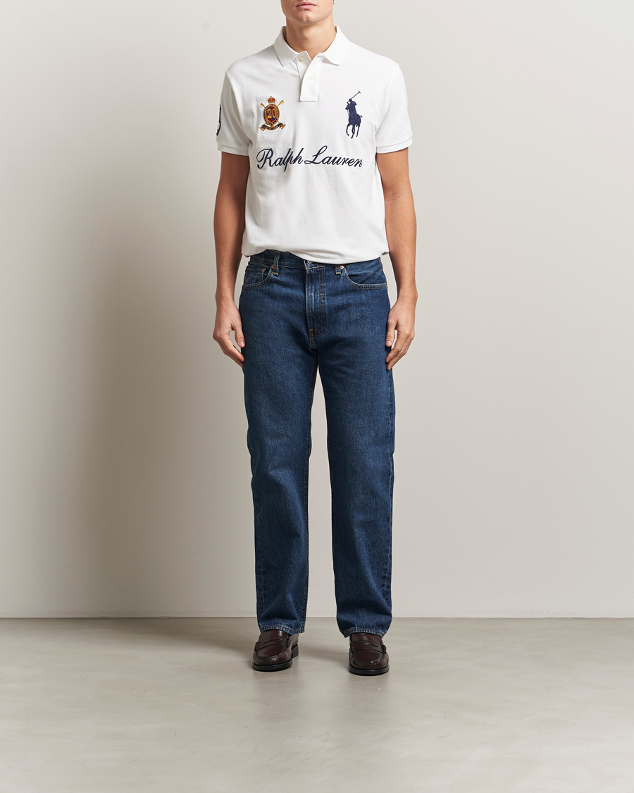 Hombres | Polos | Polo Ralph Lauren | Custom Slim Fit Big Pony Polo White