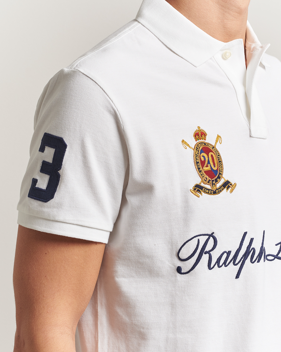 Hombres | Polos | Polo Ralph Lauren | Custom Slim Fit Big Pony Polo White