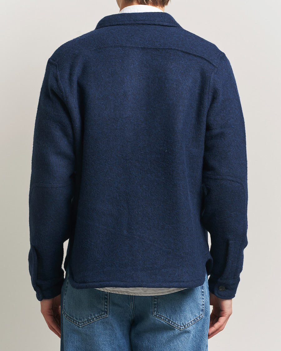 Hombres | Camisas | Polo Ralph Lauren | Felted Wool Pocket Shirt RL Navy