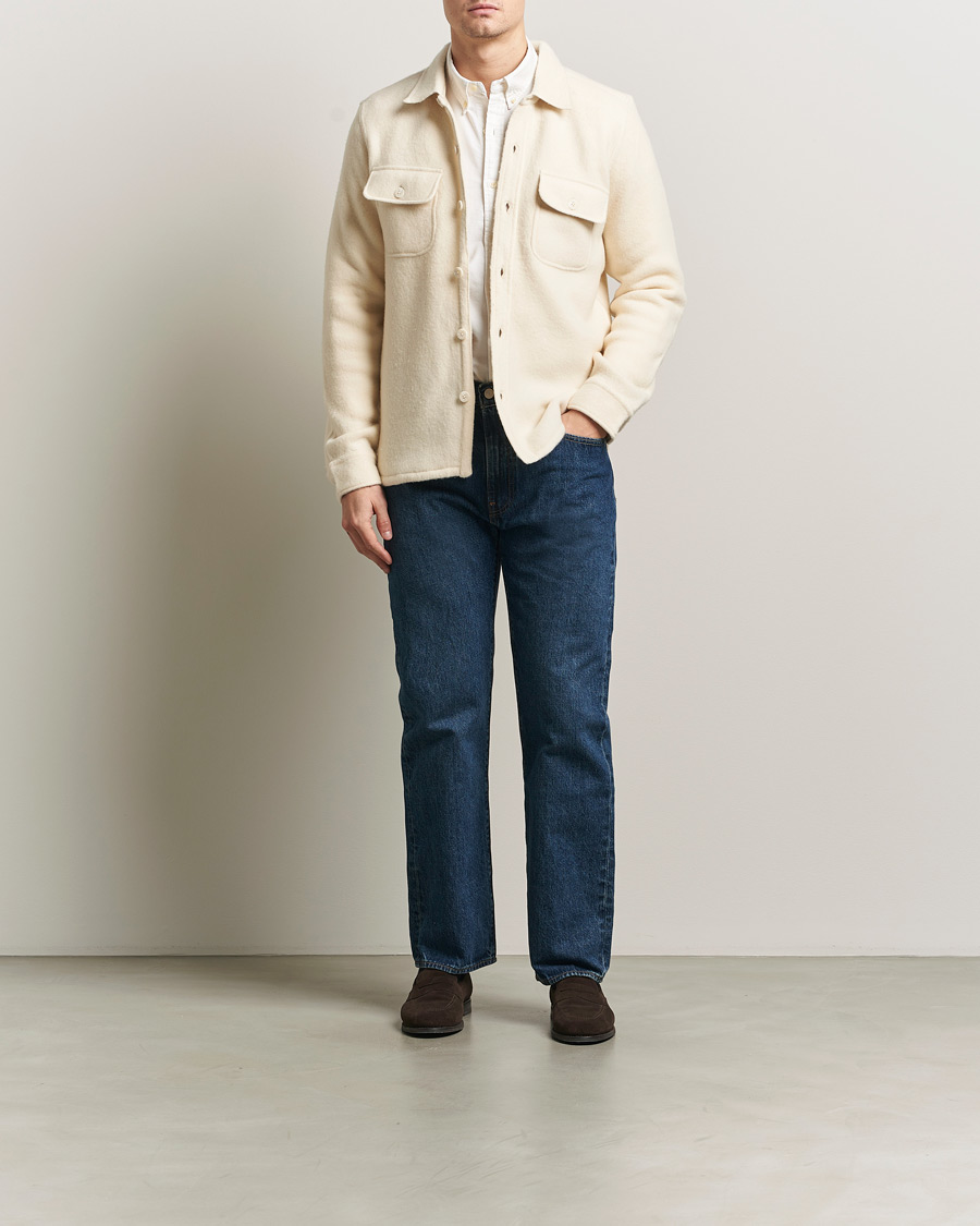 Hombres | Camisas | Polo Ralph Lauren | Felted Wool Pocket Shirt Andover Cream