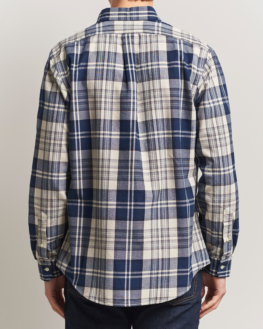 Hombres | Camisas | Polo Ralph Lauren | Custom Fit Checked Shirt White/Navy Multi