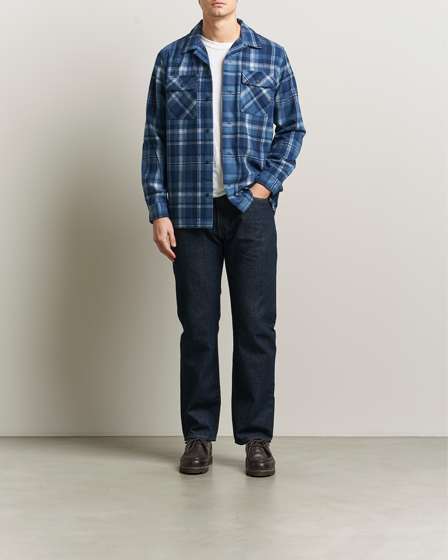 Hombres | Camisas | Polo Ralph Lauren | Plainweave Wool Pocket Shirt Blue Heather Multi