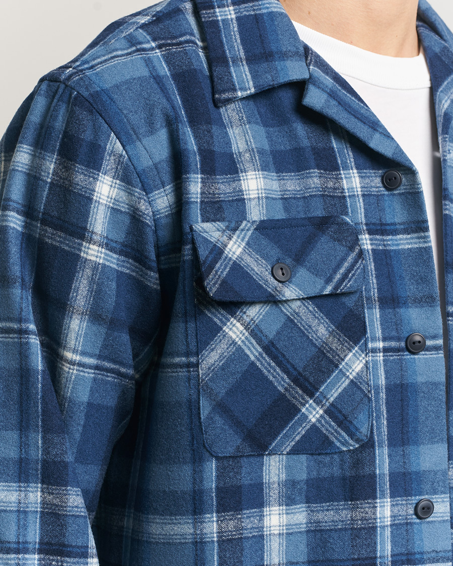 Hombres | Camisas | Polo Ralph Lauren | Plainweave Wool Pocket Shirt Blue Heather Multi