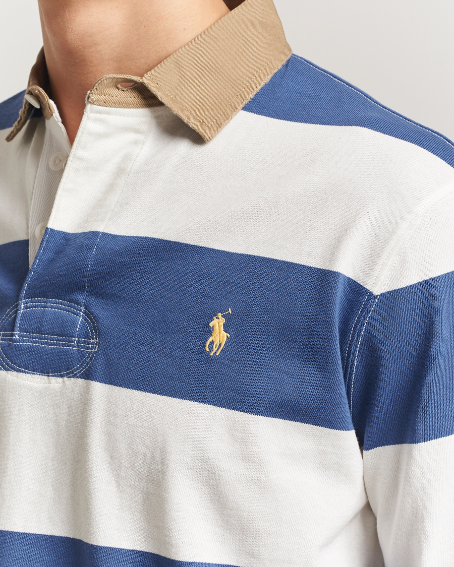 Hombres | Jerséis y prendas de punto | Polo Ralph Lauren | Long Sleeve Rugby Sweater Old Royal/Cream