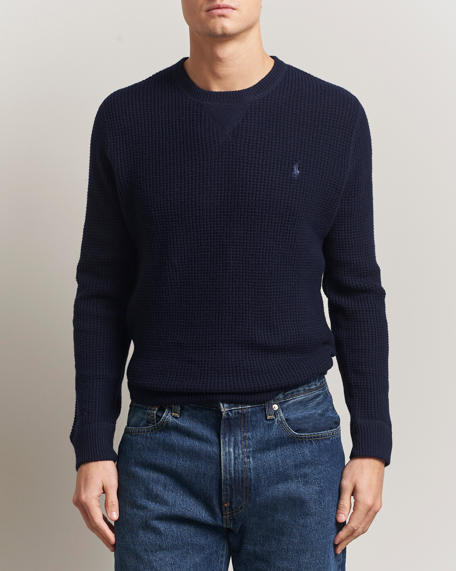 Hombres | Jerséis y prendas de punto | Polo Ralph Lauren | Cotton/Wool Pullover Hunter Navy