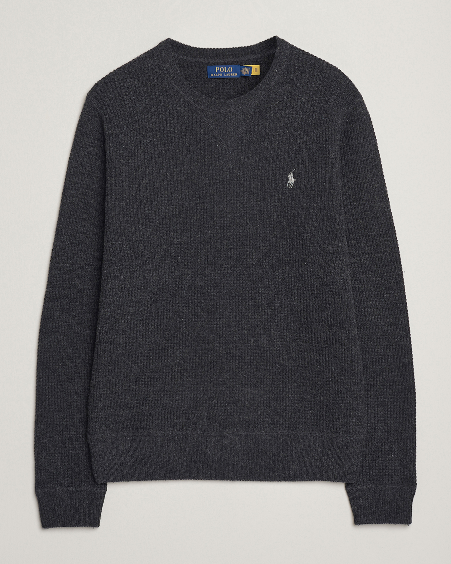 Hombres | Jerséis y prendas de punto | Polo Ralph Lauren | Cotton/Wool Pullover Dark Granite Heather