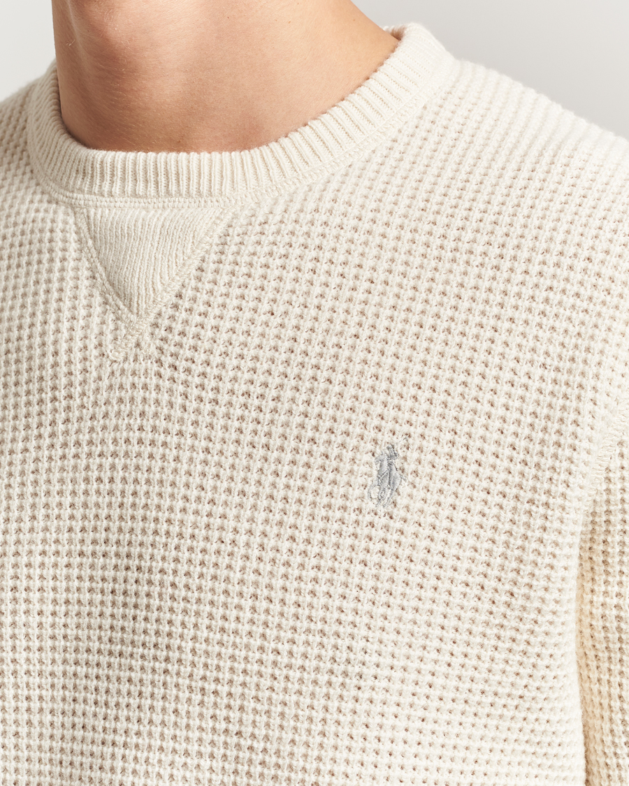 Hombres | Jerséis y prendas de punto | Polo Ralph Lauren | Cotton/Wool Pullover Andover Cream