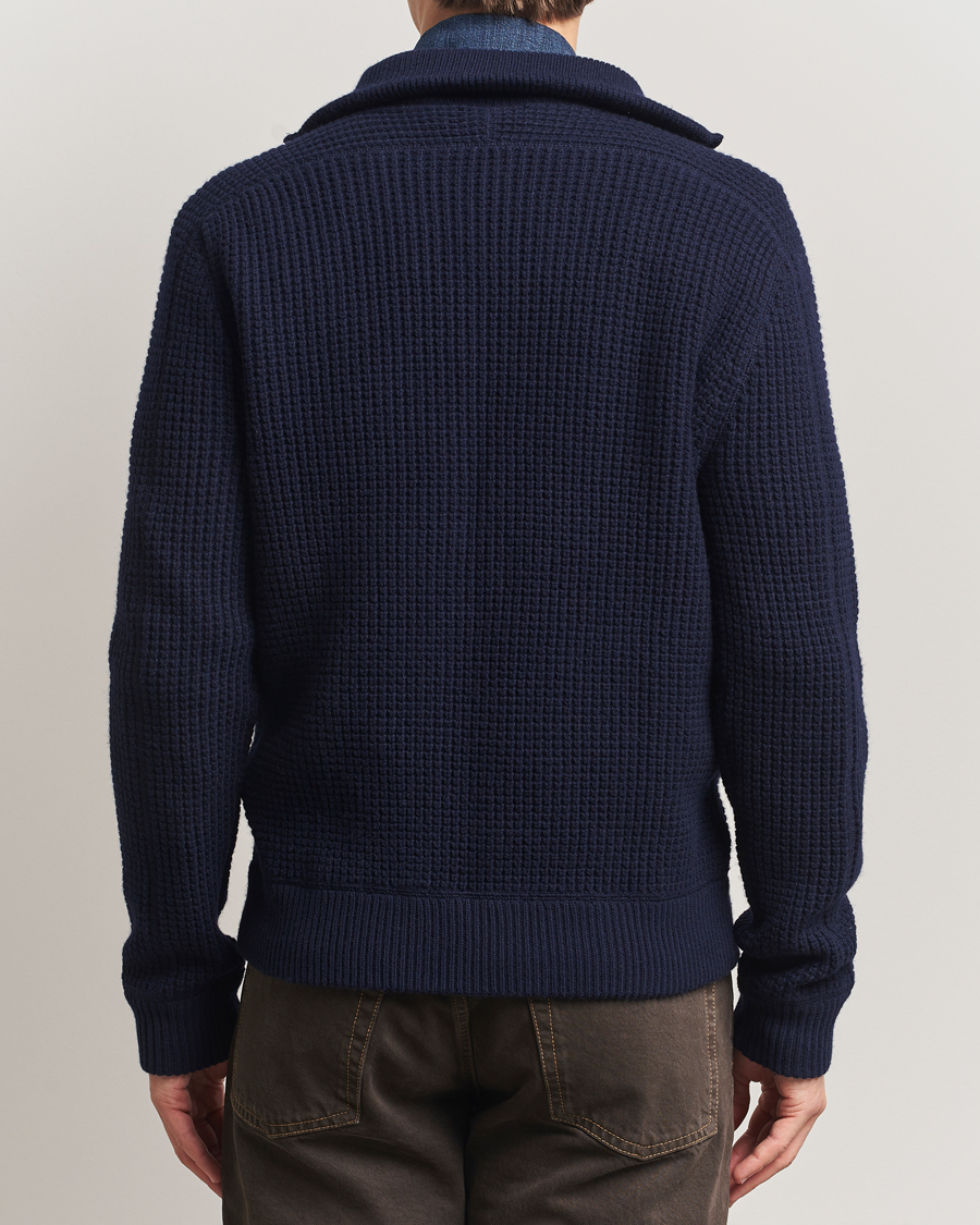 Hombres | Jerséis y prendas de punto | Polo Ralph Lauren | Cotton/Wool Full Zip Hunter Navy