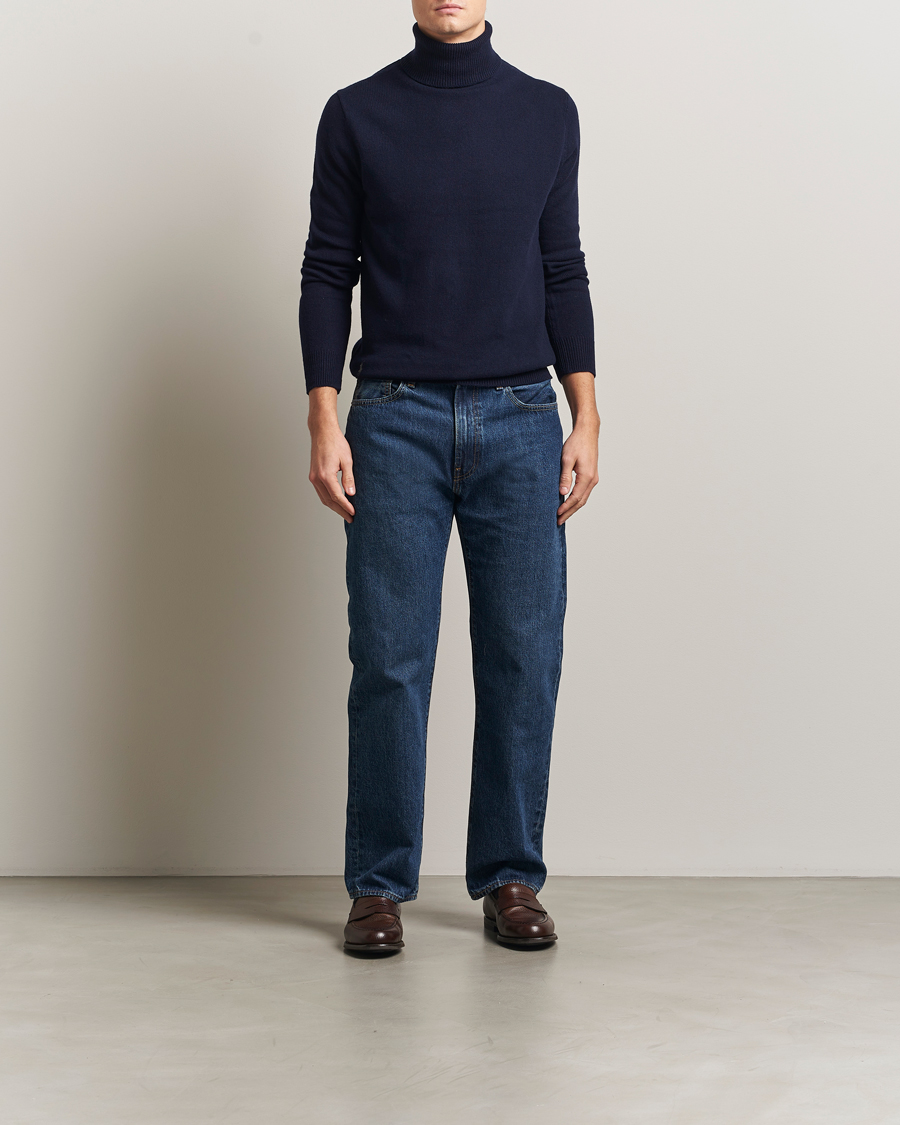 Hombres | Jerséis y prendas de punto | Polo Ralph Lauren | Cotton/Wool Rollneck Hunter Navy