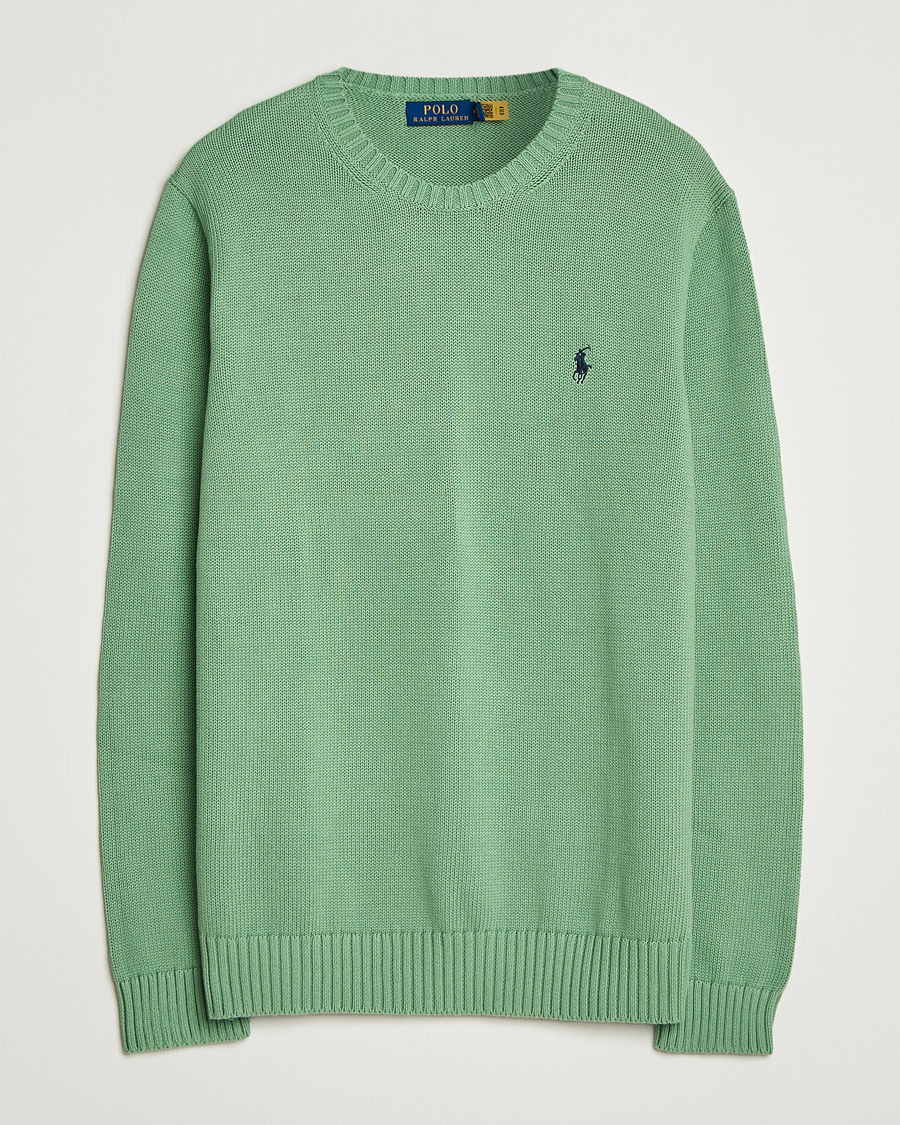 Hombres | Jerséis y prendas de punto | Polo Ralph Lauren | Cotton Crew Neck Sweater Outback Green