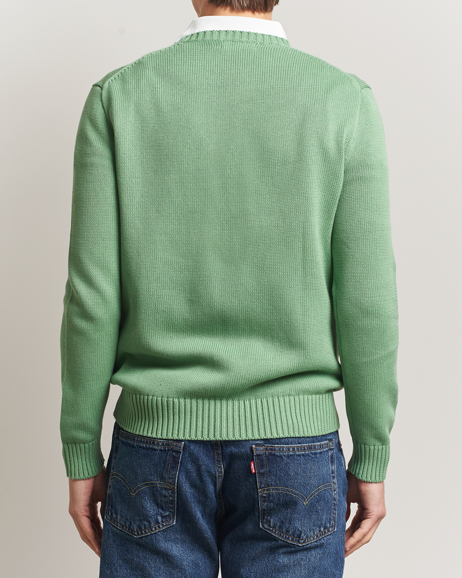 Hombres | Jerséis y prendas de punto | Polo Ralph Lauren | Cotton Crew Neck Sweater Outback Green