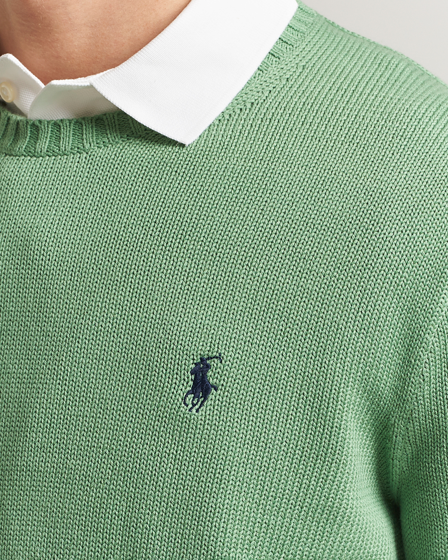 Hombres | Jerséis y prendas de punto | Polo Ralph Lauren | Cotton Crew Neck Sweater Outback Green