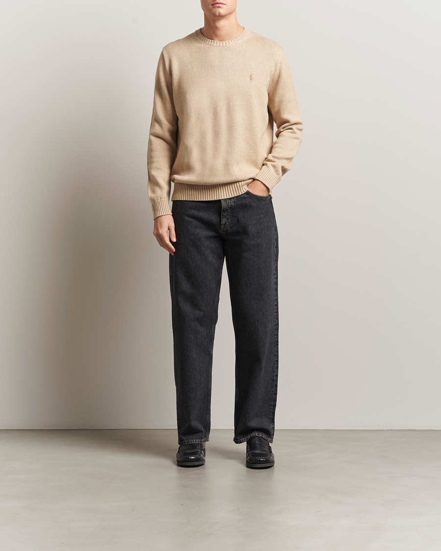 Hombres | Jerséis y prendas de punto | Polo Ralph Lauren | Cotton Crew Neck Sweater Dune Melange