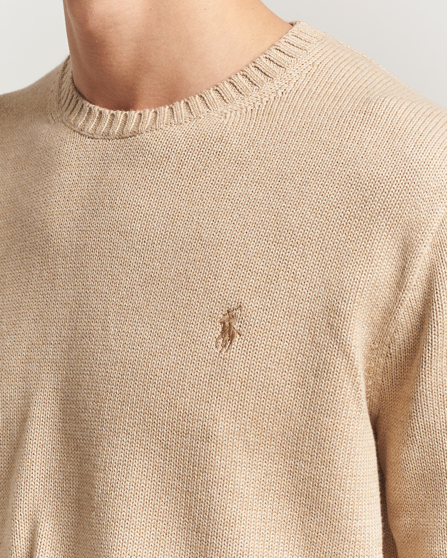 Hombres | Jerséis y prendas de punto | Polo Ralph Lauren | Cotton Crew Neck Sweater Dune Melange