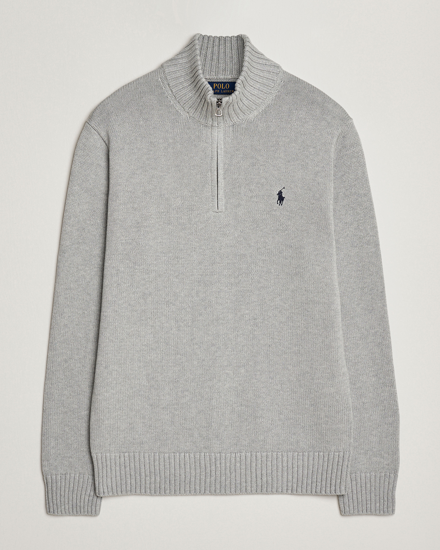 Hombres | Jerséis y prendas de punto | Polo Ralph Lauren | Cotton Pullover Half Zip Andover Heather
