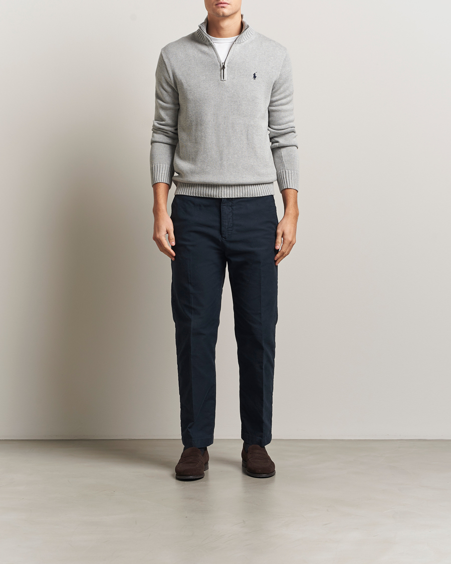 Hombres | Jerséis y prendas de punto | Polo Ralph Lauren | Cotton Pullover Half Zip Andover Heather